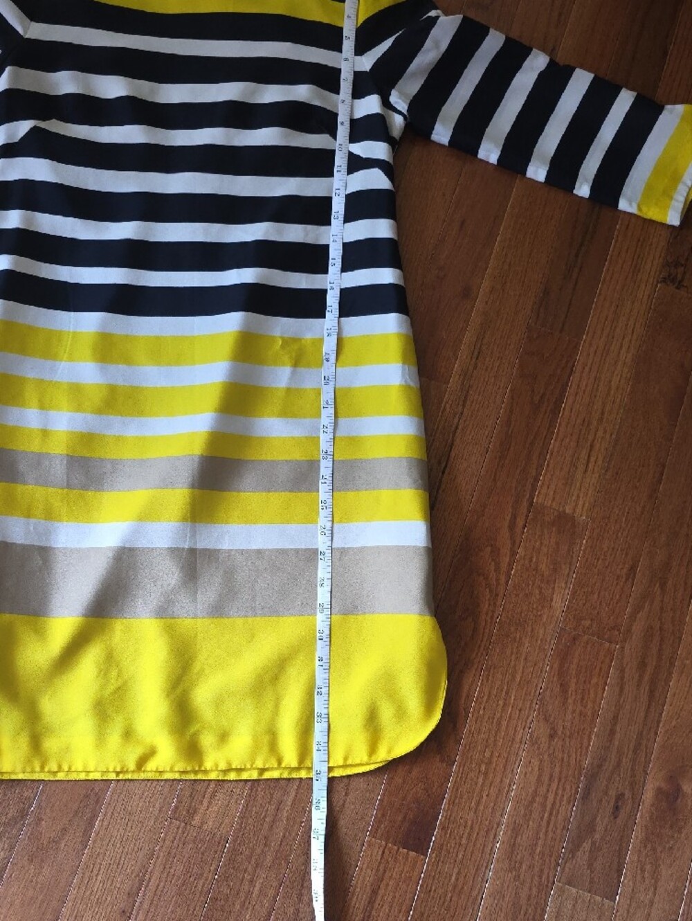 Eliza J Retro Colorblock Striped Shift Dress - Picture 9 of 9
